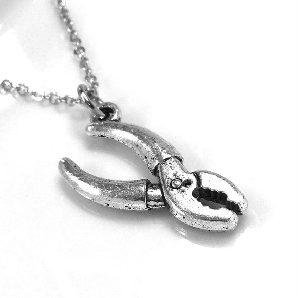 Pliers Tool Charm Necklace - Picture 1 of 3